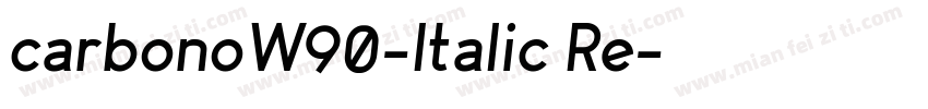 carbonoW90-Italic Re字体转换